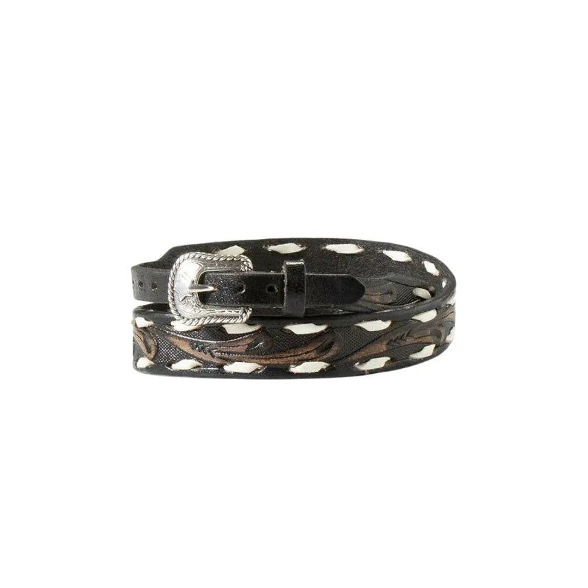 M&amp;F Twister Scrolling Buck Lace Hat Band- Black