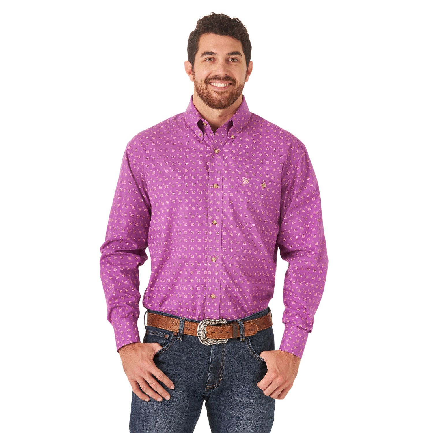 Wrangler Mens Classic LS Shirt - MG2010P