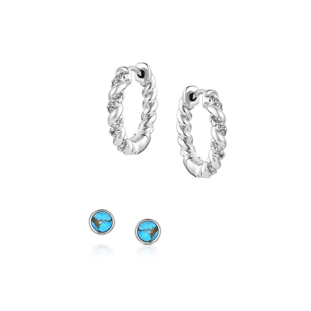 Montana Silversmiths Dawn and Dusk Earrings Set