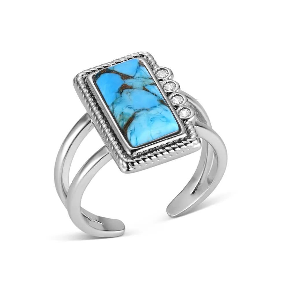 Montana Silversmiths Summer Rain Turquoise Ring