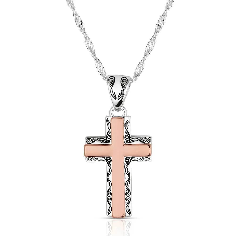 Montana Silversmiths Women's Faith Evermore Cross Necklace