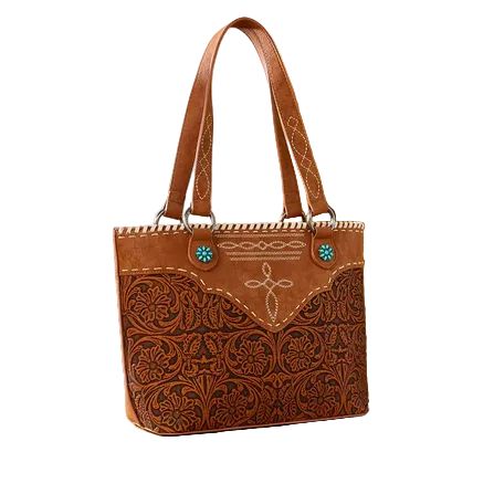 Montana West Floral Tote Bag - Dark Brown
