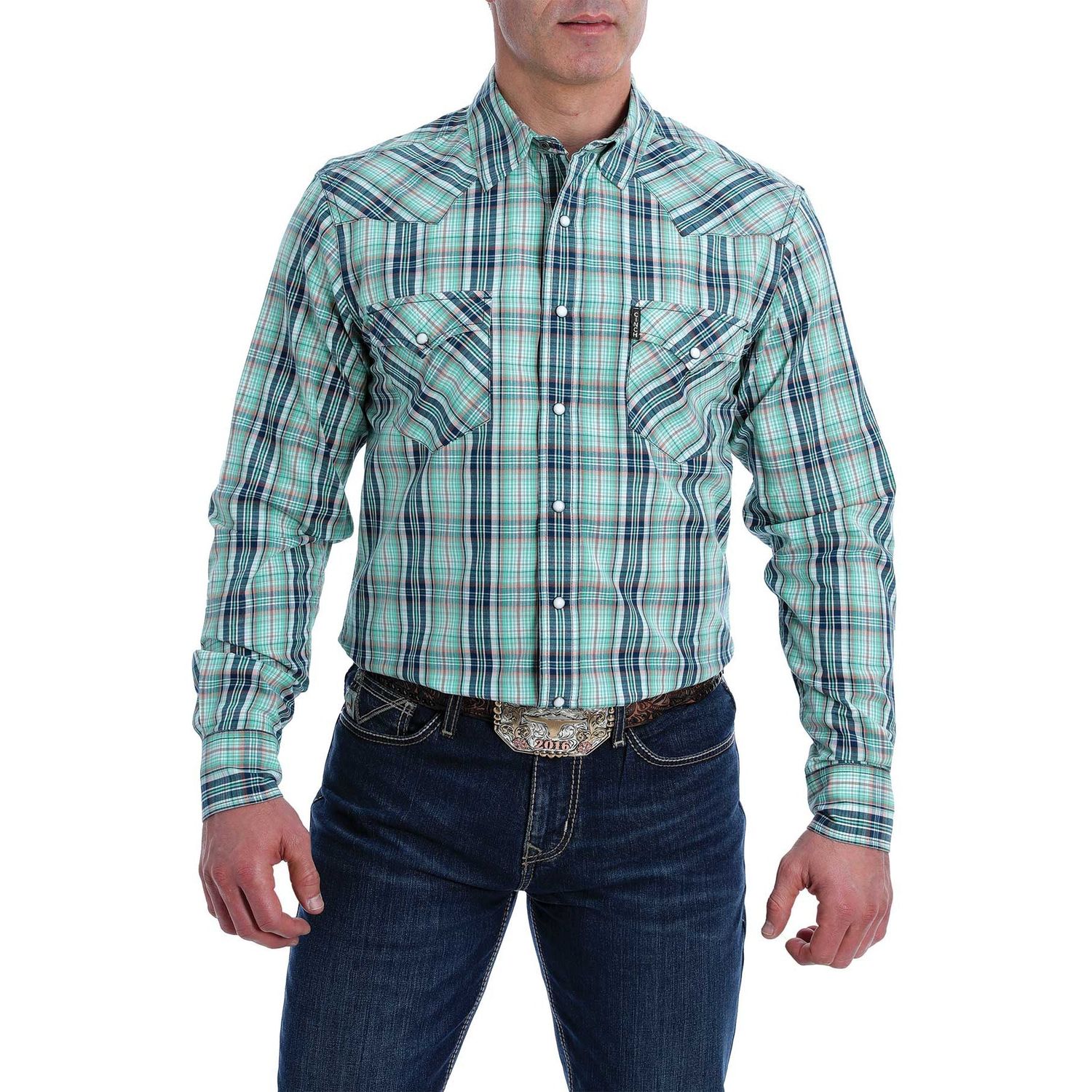 Cinch Mens LS Plaid Modern Shirt - MTW1303048