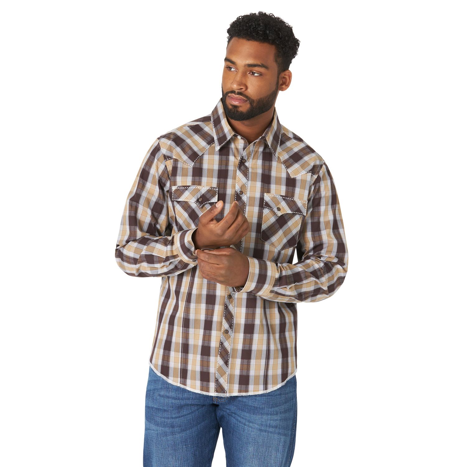 Wrangler Mens Fashion Snap LS Shirt - MVG304E