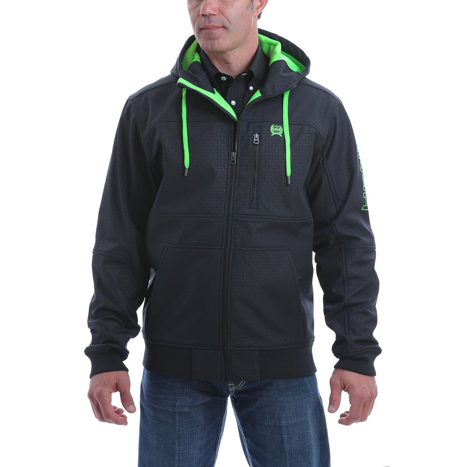 Cinch Mens Bonded Hoodie Black - MWJ1524001