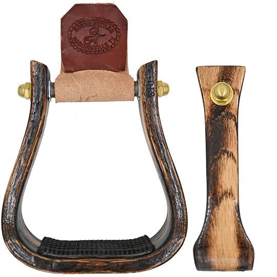 Nettles 2.5" Barrel Racer Gripper Stirrups - Rustic Wrangler