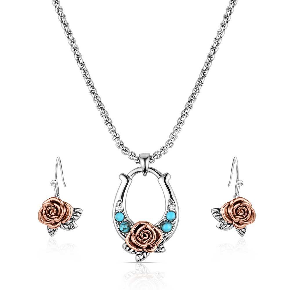 Montana Silversmiths Women's Ride for the Roses Jewelry Set