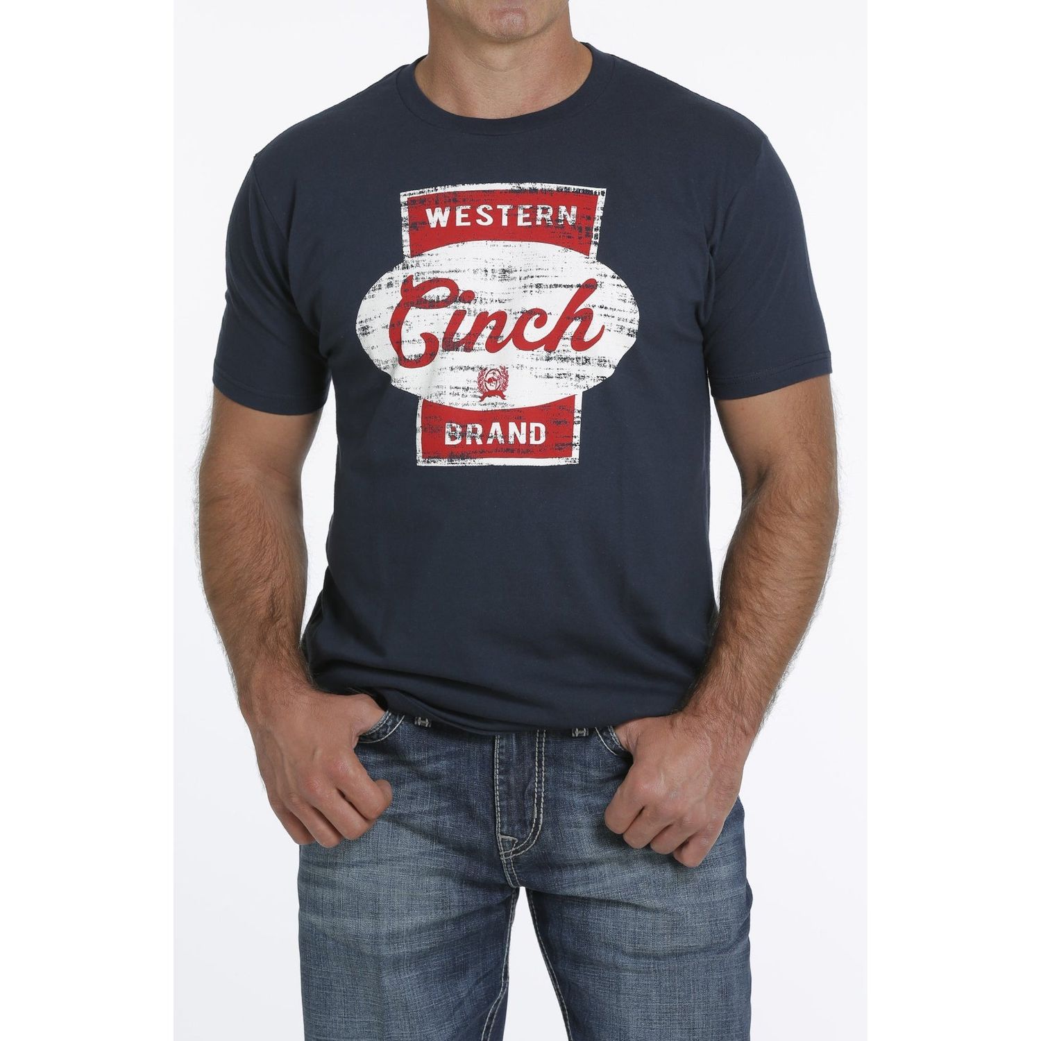 Cinch Mens SS Tee Navy - MTT1690457
