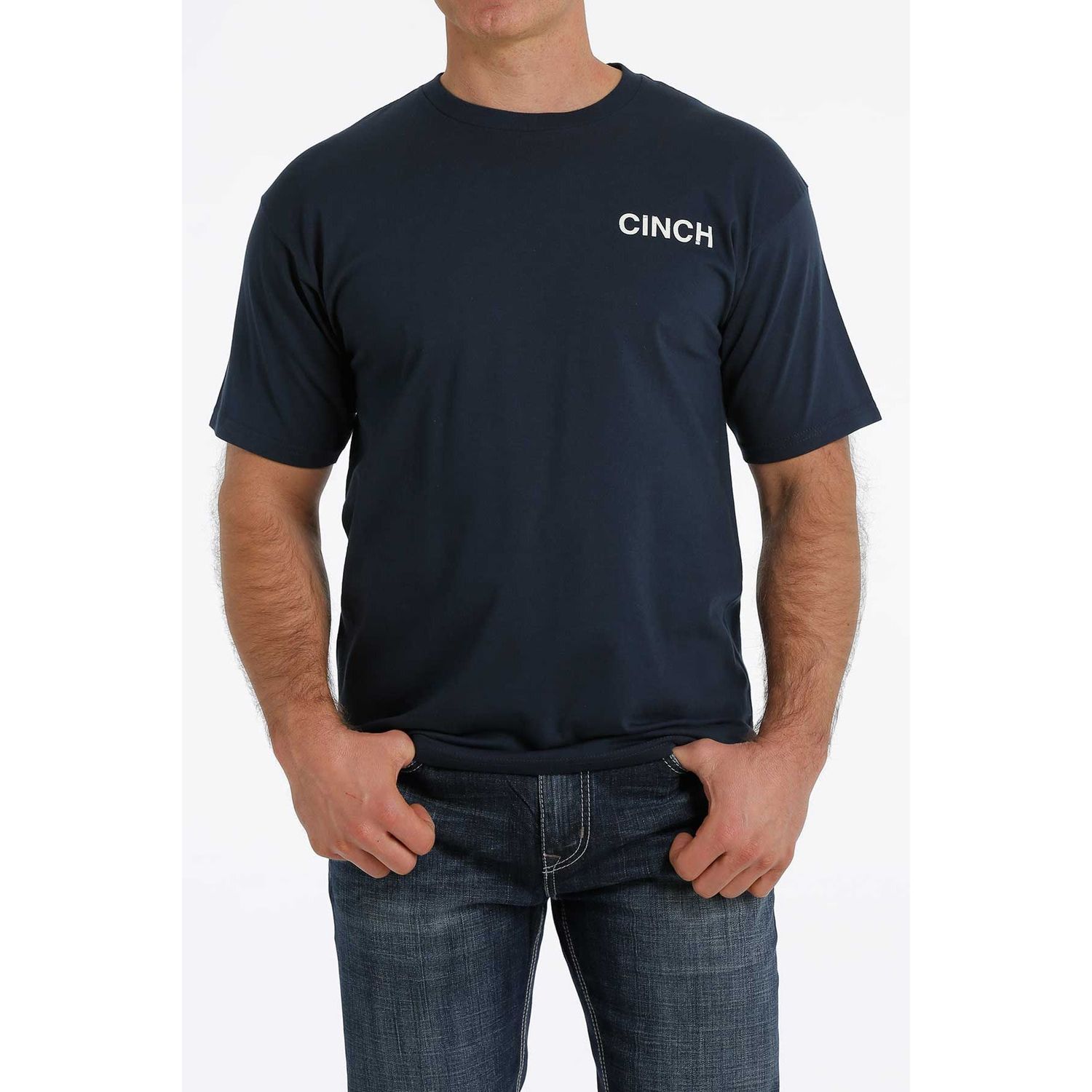 Cinch Mens SS Tee Navy - MTT1690465