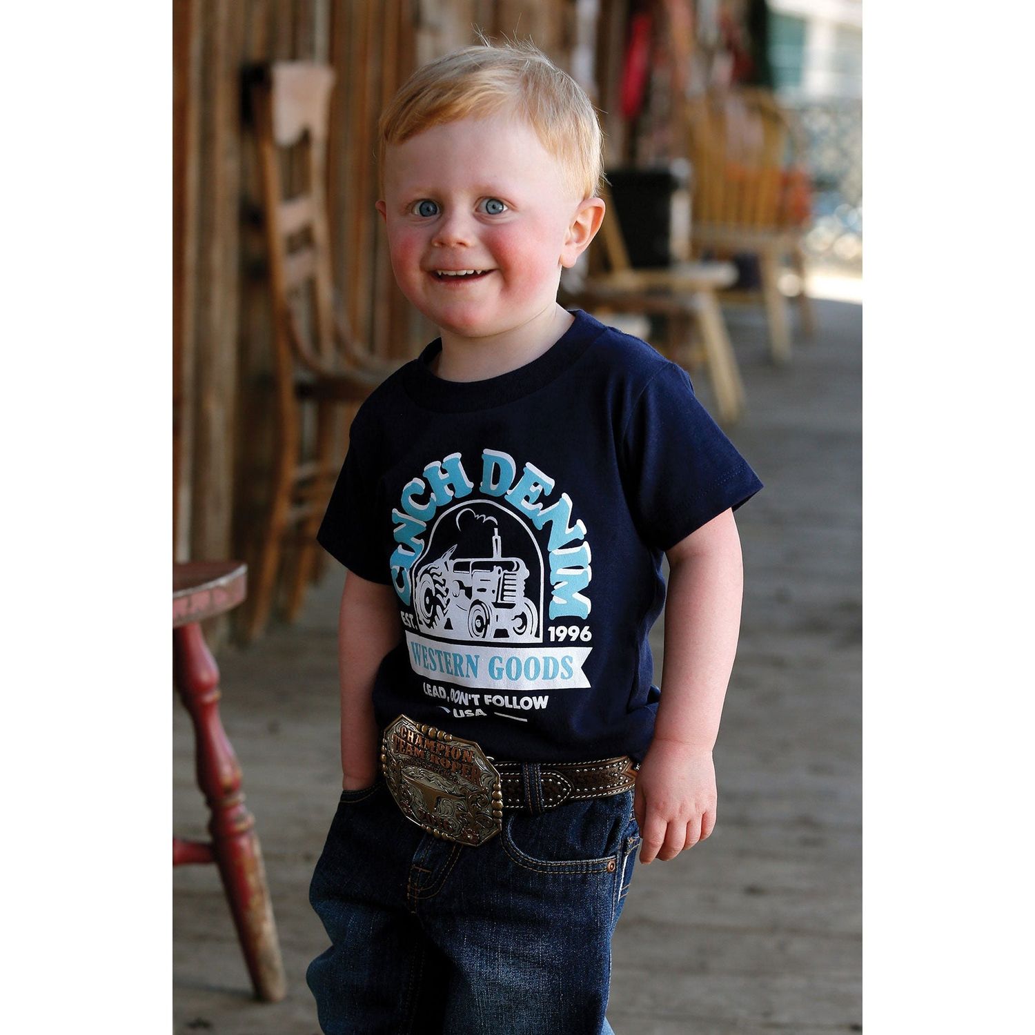 Cinch Boys SS Tee Navy - MTT7671073