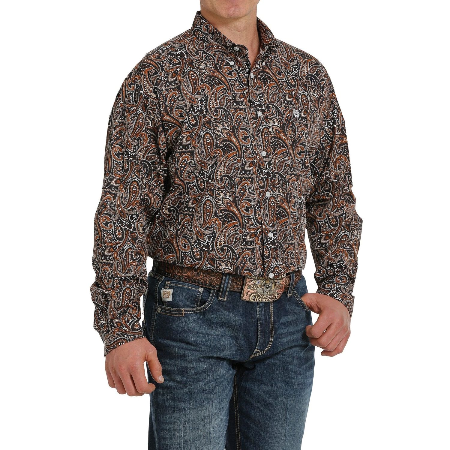 Cinch Mens LS Print Shirt - MTW1105294