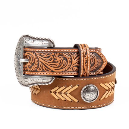 Nocona Boy's Laced Body Belt- Brown