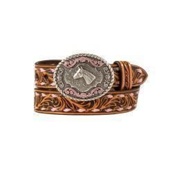 Nocona Infant Girl Scrolling Design Belt - Pink