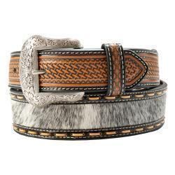 Nocona Men's Basketweave Step Lacing Belt - Black