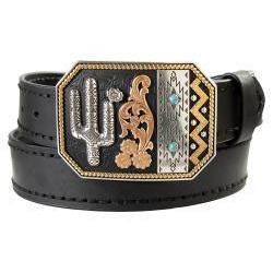 Nocona Women's Step Lacing Belt - Black