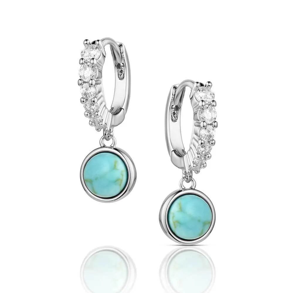 Montana Silversmiths Women's Desert Moonligh Turquoise Earrings
