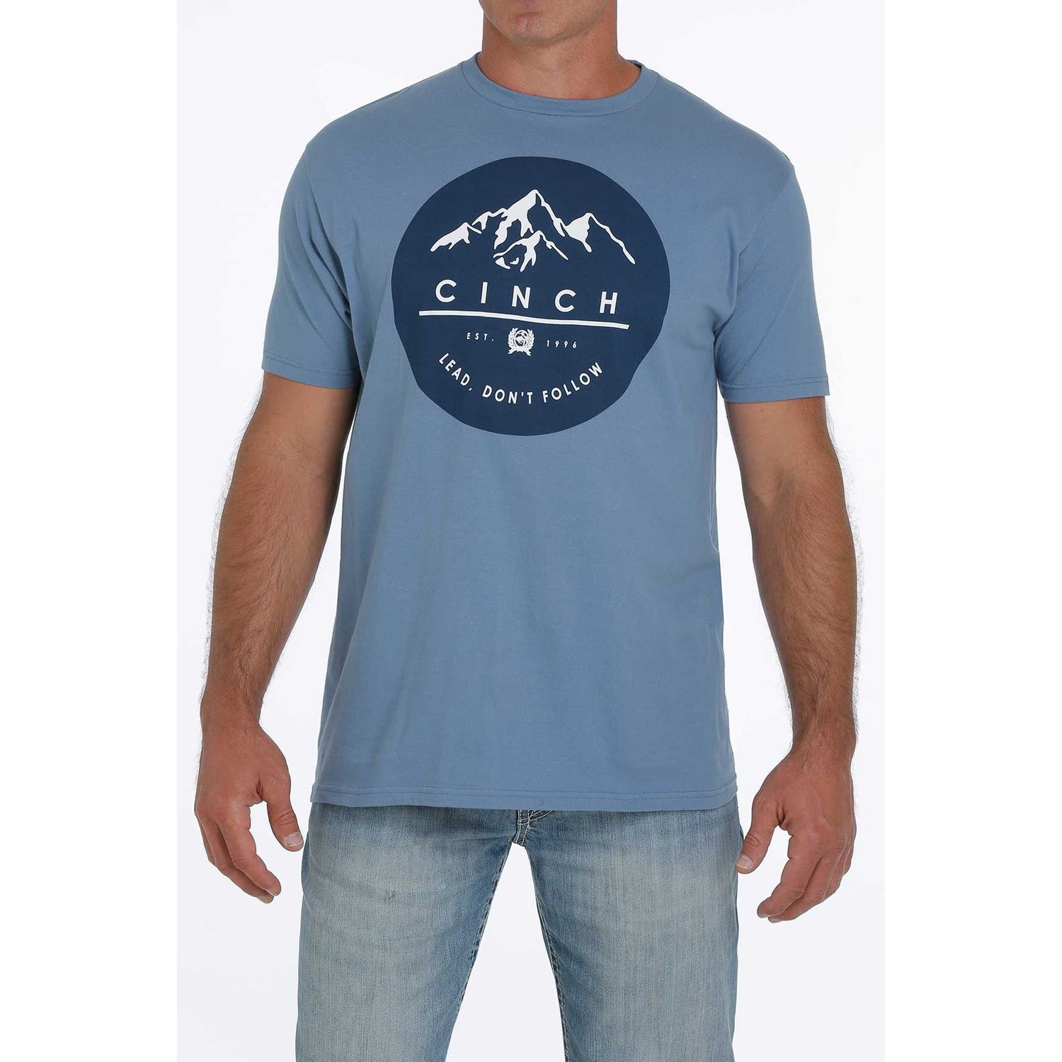 Cinch Mens SS Tee Blue - MTT1690444