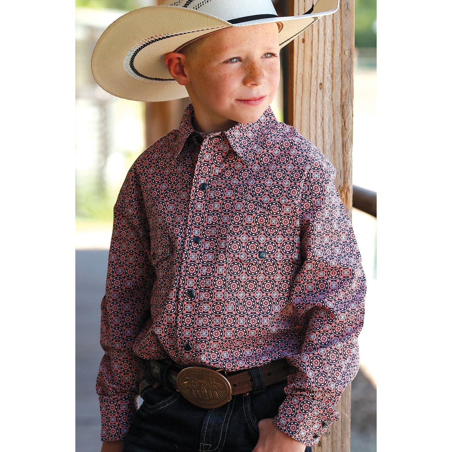 Cinch Boys LS Print Shirt - MTW7020091