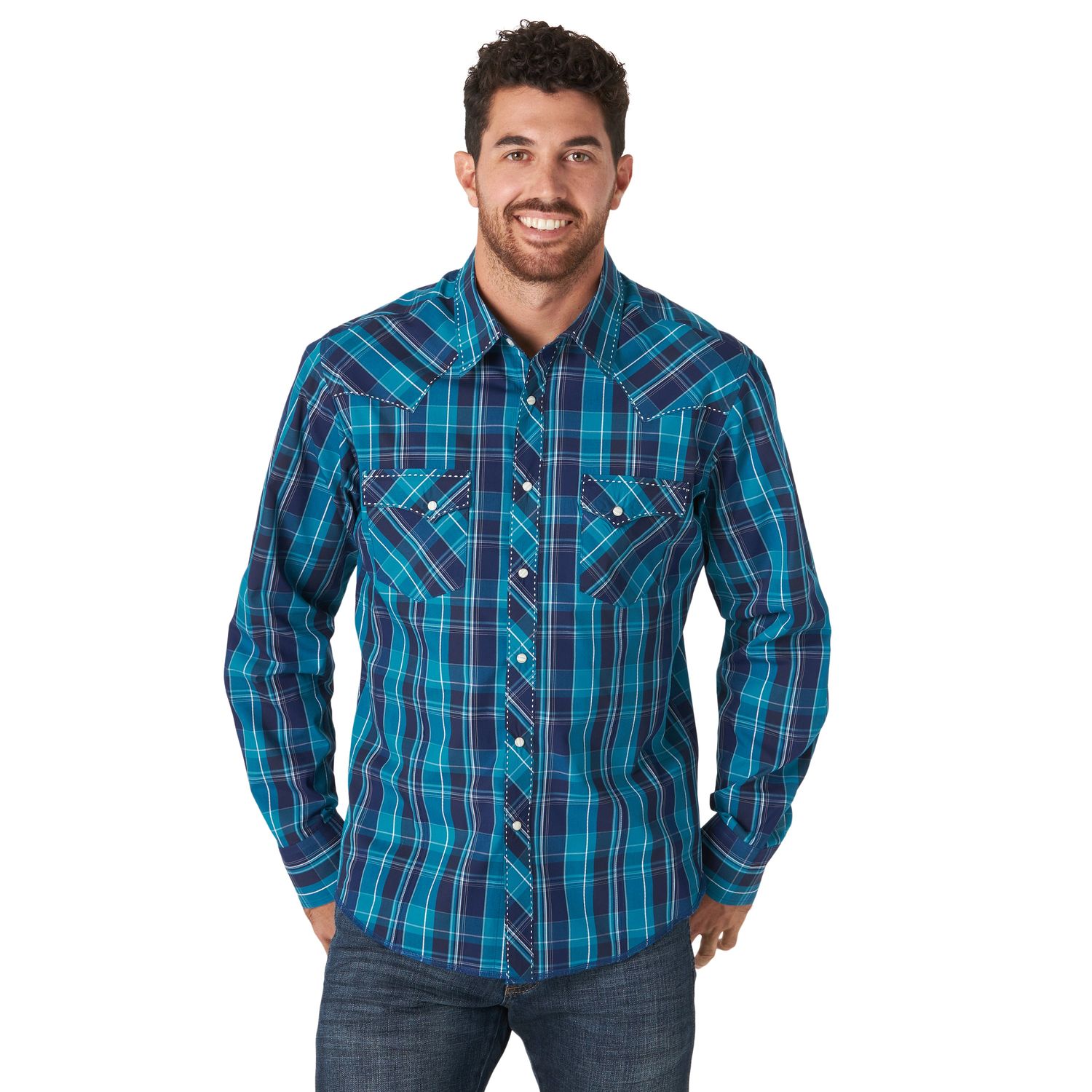 Wrangler Mens Fashion Snap LS Shirt - MVG306N