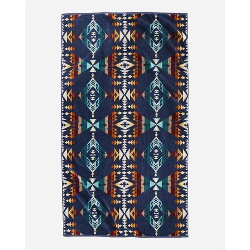 Pendleton Diamond Peak Spa Towel Navy Dark Blue