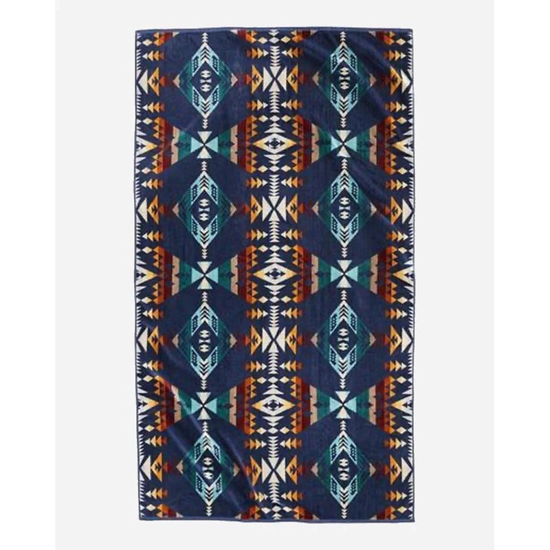 Pendleton Diamond Peak Spa Towel Navy Dark Blue