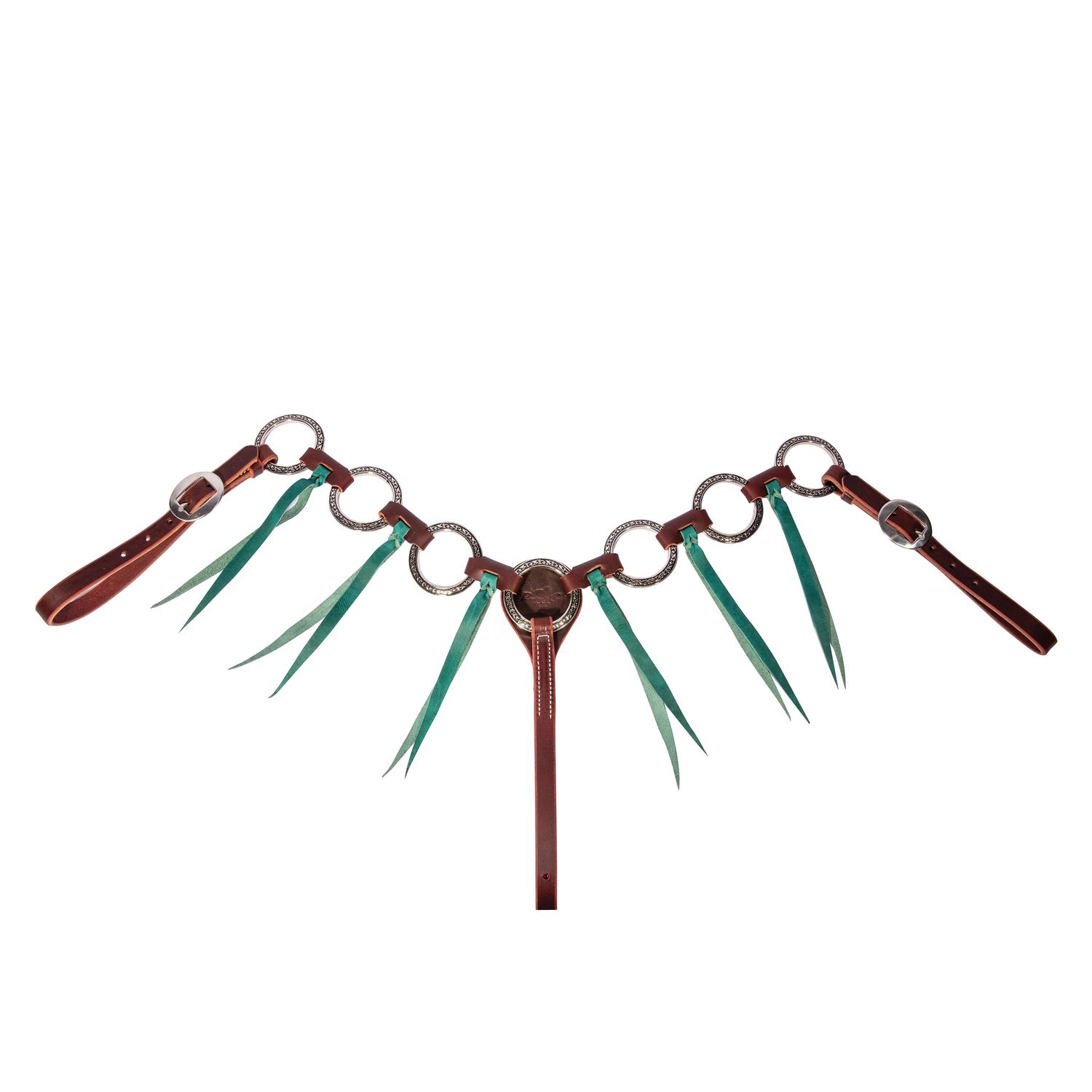 Professional's Choice Pony Breast Collar w Emerald Tassel