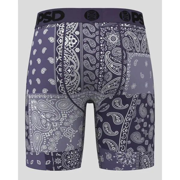PSD Underwear Men's Bandana Dusk Boxer Brief - Purple