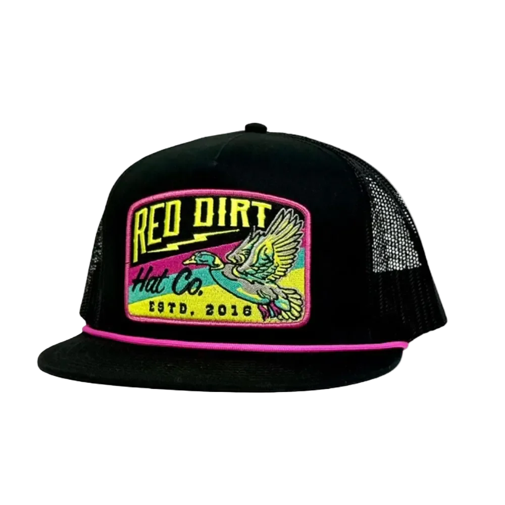 RDHC Top Flight 5 Panel Cap- Black/Magenta