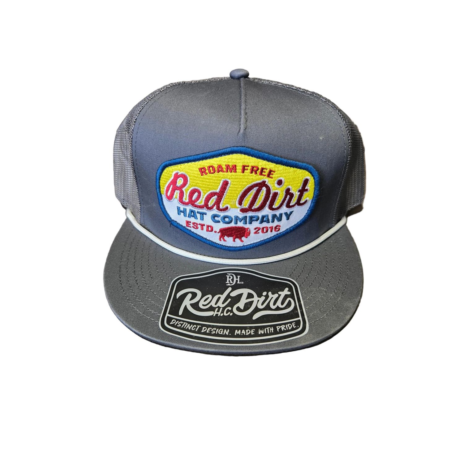 Red Dirt Hat Co. Old Timer 5 Panel Cap - Charcoal/Charcoal