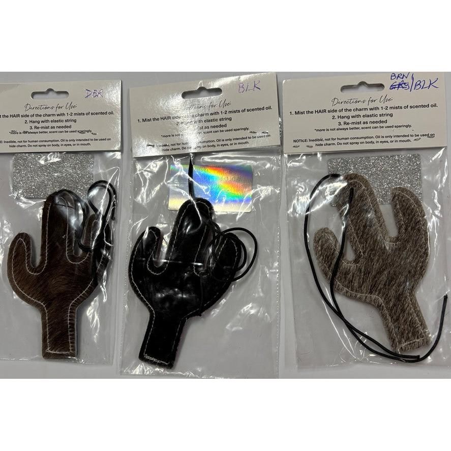 ReSCENTit Cactus Cowhide Car Charm Air Freshener - Multiple Colors