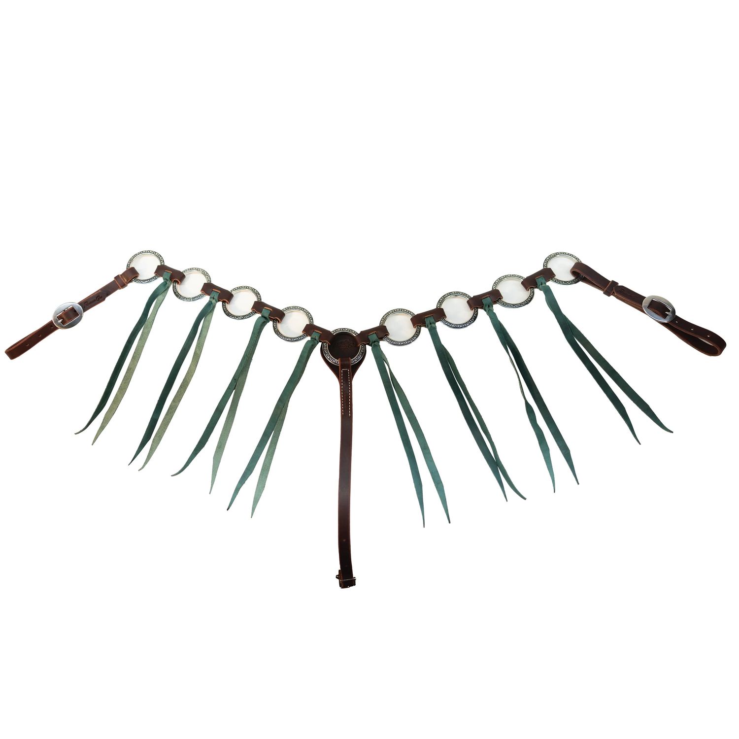 Professional's Choice Ring Breast Collar w Emerald Tassel