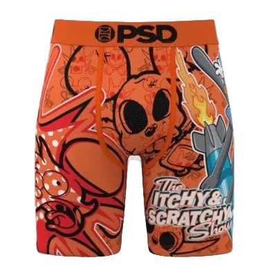 PSD Underwear Itchy Scratchy Boxer Brief - Multi