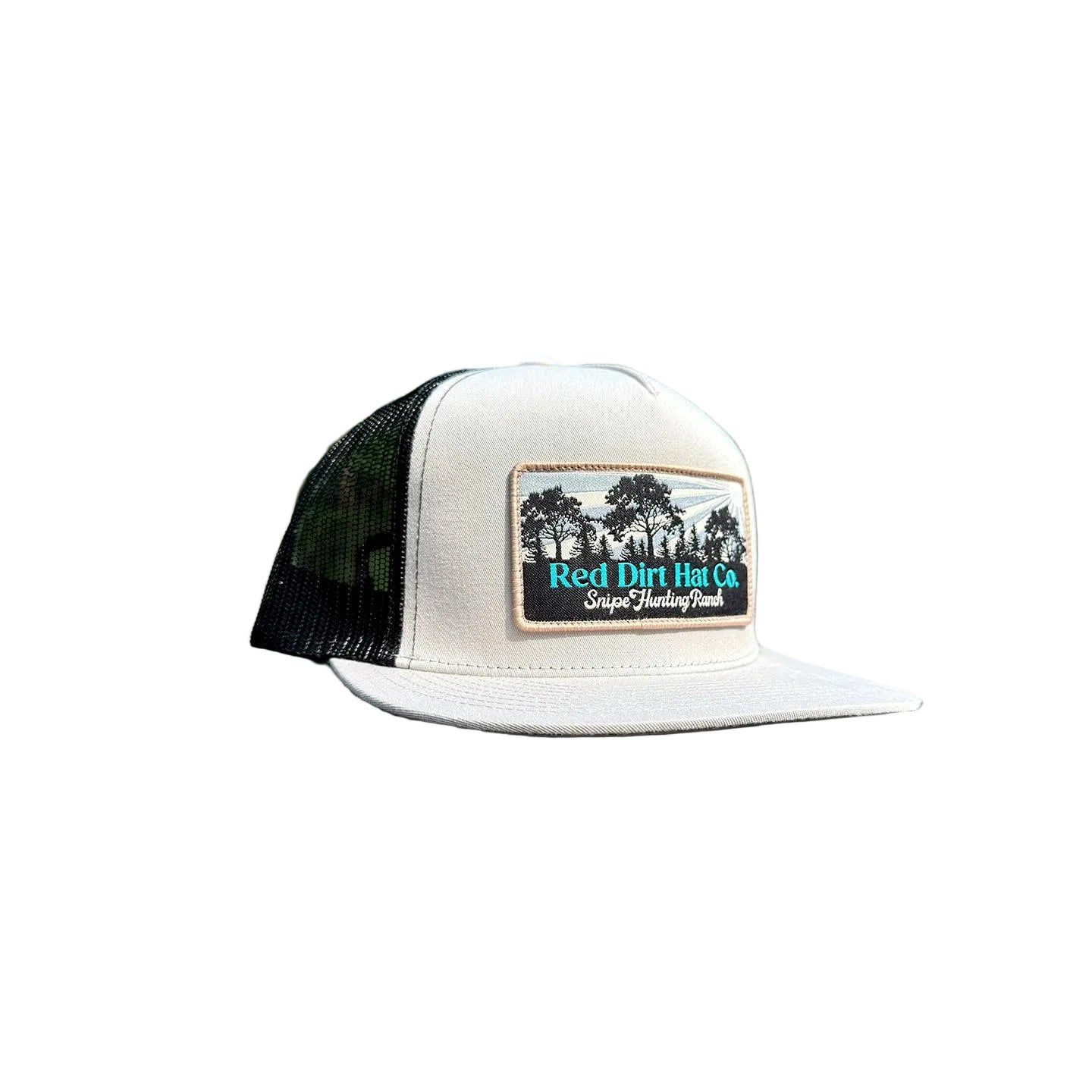 RDHC Snipe Hunting Flat Bill 5 Panel Cap - Silver/Black