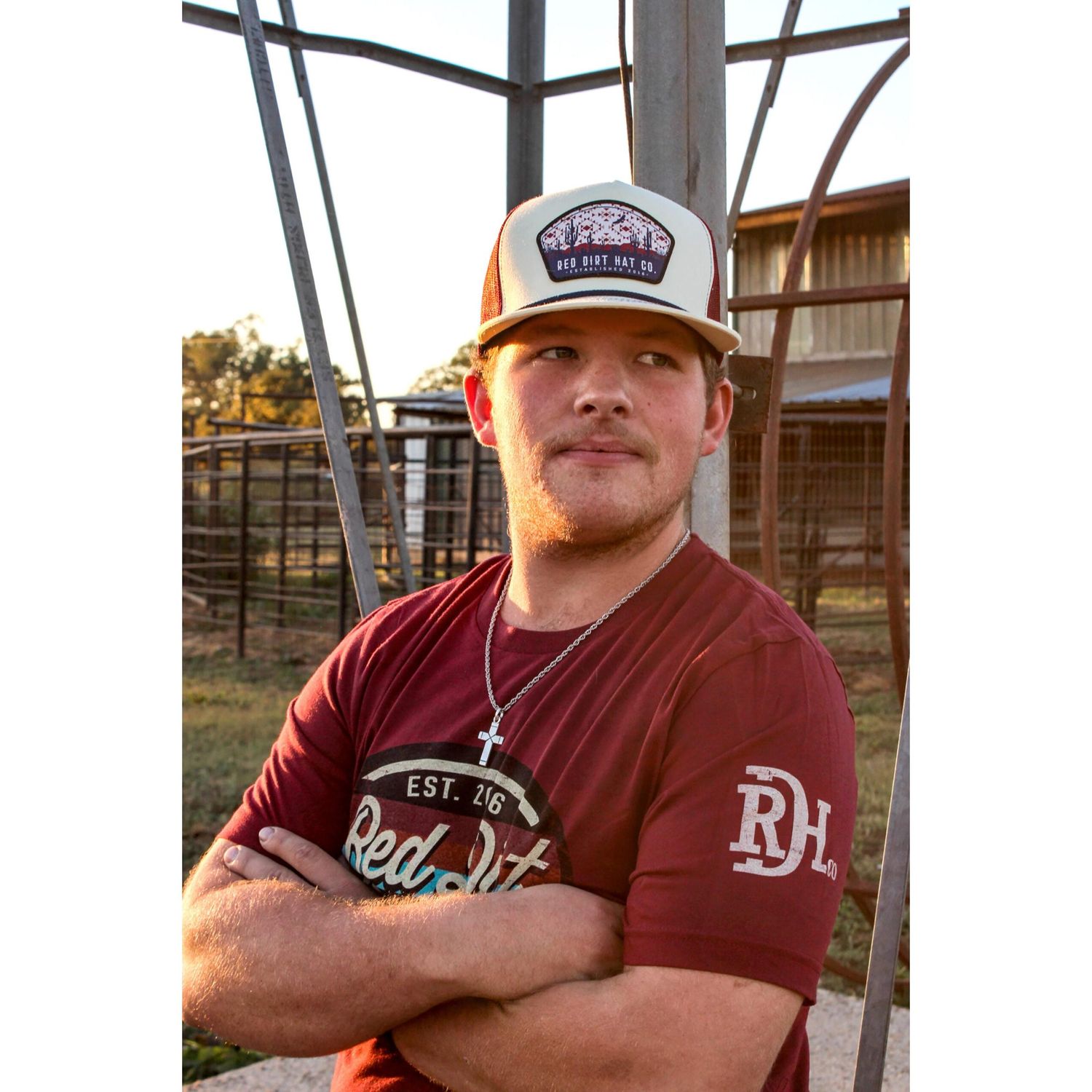 Red Dirt Hat Co. Over Yonder Cap - Burgundy/Navy