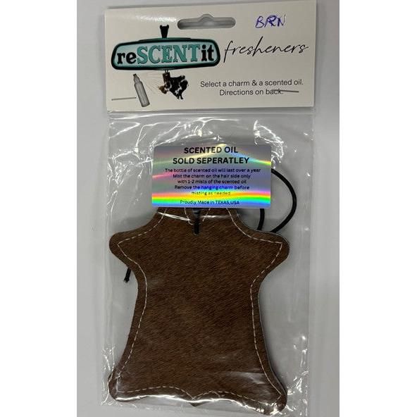 ReSCENTit Cowhide Shape Cowhide Car Charm Air Freshener - Multiple Colors