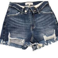Risen Women's High Rise Folded Waist Shorts - Medium