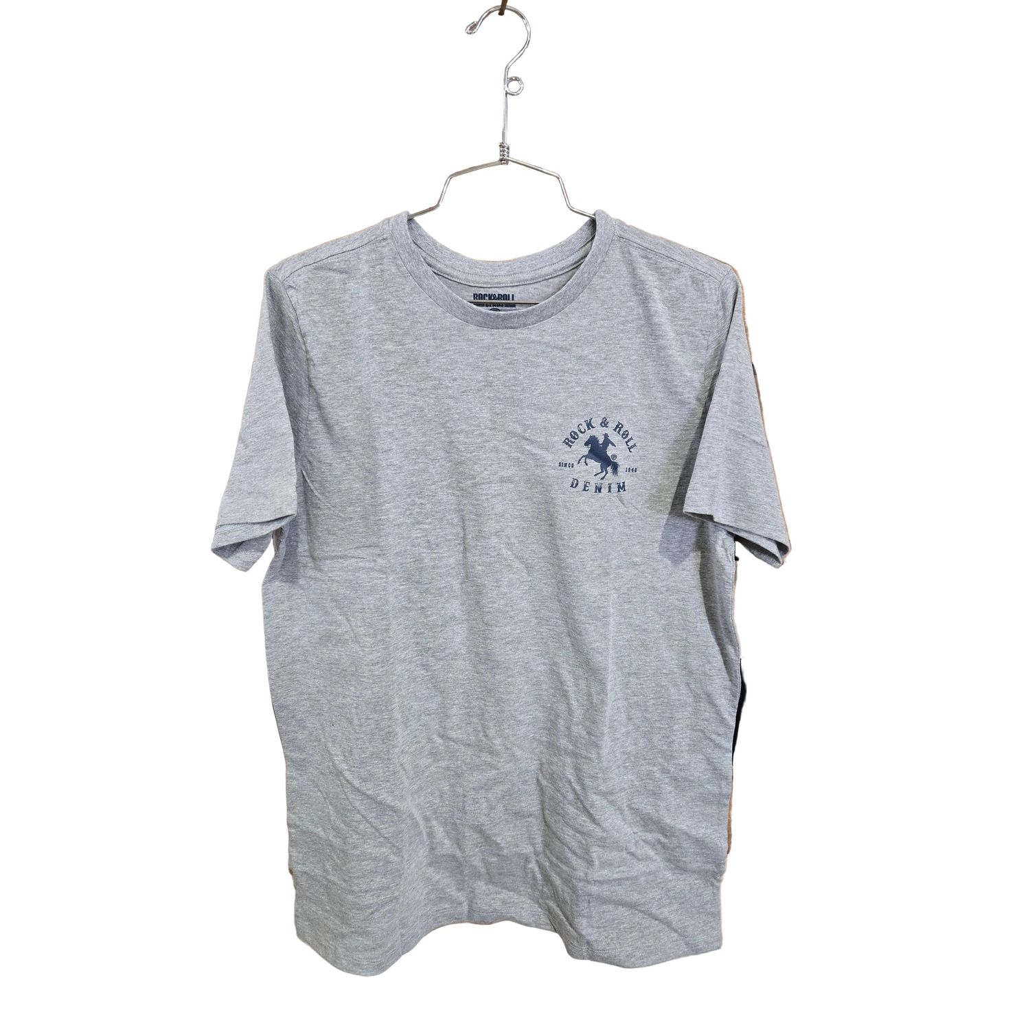 Rock &amp; Roll Boy's Bronco Rider Graphic Tee Shirt - Steel