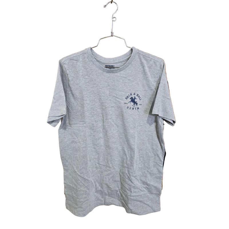 Rock &amp; Roll Boy's Bronco Rider Graphic Tee Shirt - Steel