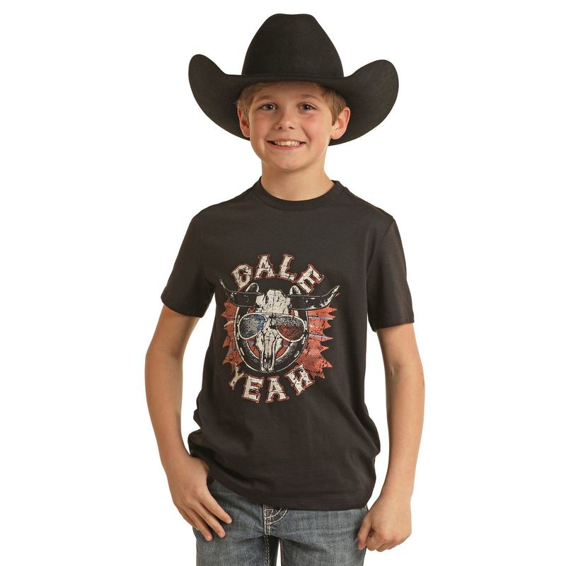 Rock &amp; Roll Boy's Dale Graphic Tee - Black - BB21T03091