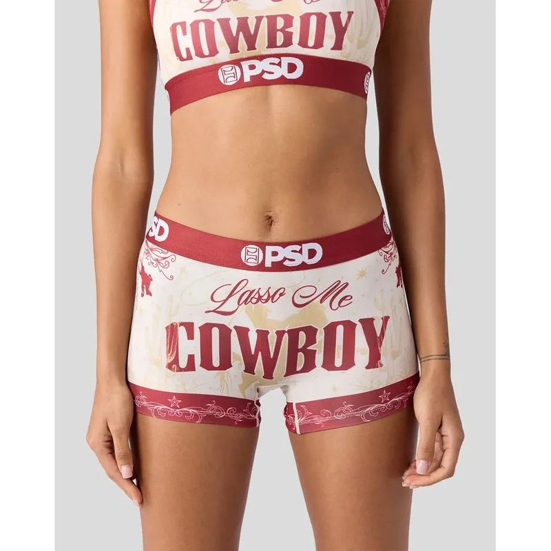 PSD Underwear Women's Lasso Me Underwear - Red/Cream
