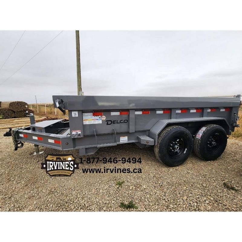 **RENTAL** 2026 Delco Dump Trailer - Grey