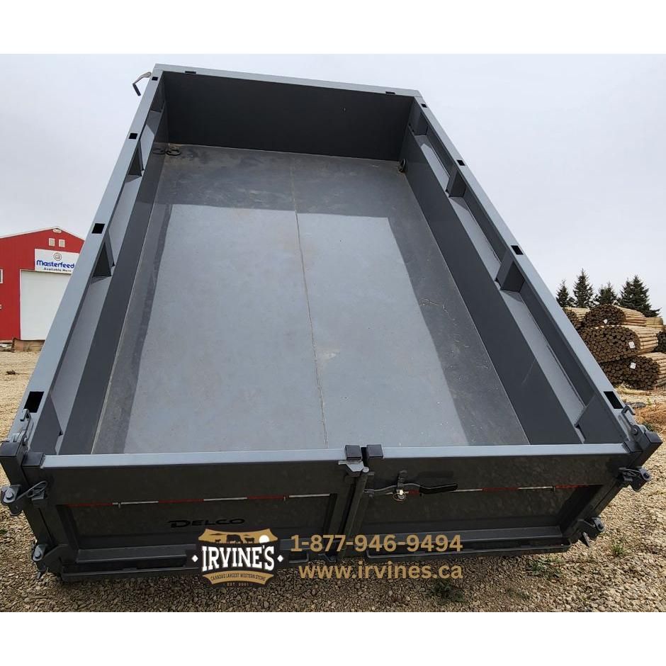 **RENTAL** 2026 Delco Dump Trailer - Grey