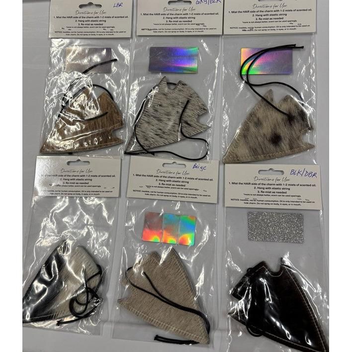 ReSCENTit Arrowhead Cowhide Car Charm Air Freshener - Multiple Colors