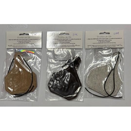ReSCENTit Cow Ear Tag Cowhide Car Charm Air Freshener - Multiple Colors