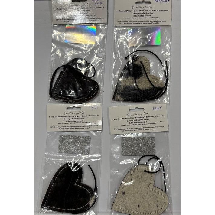ReSCENTit Heart Cowhide Car Charm Air Freshener - Multiple Colors