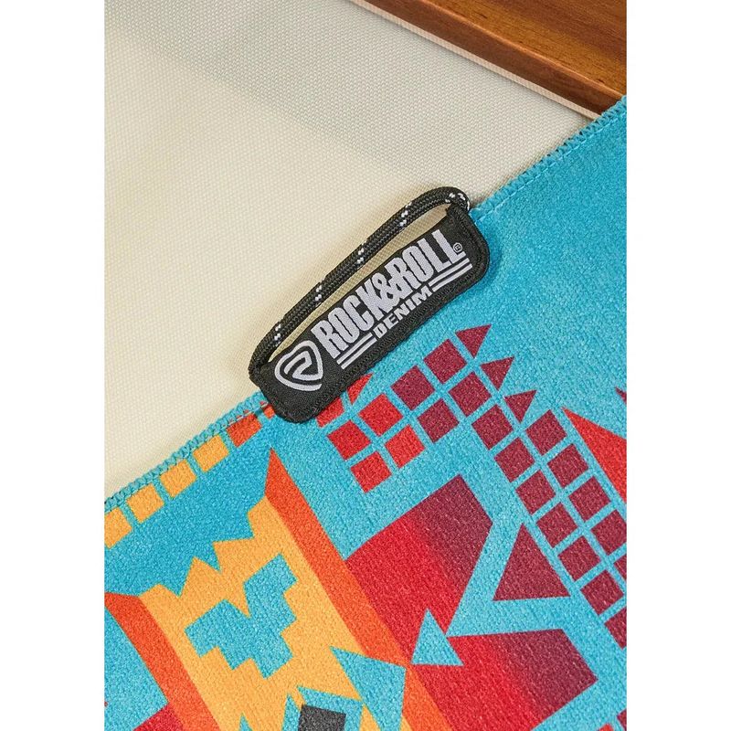 Rock &amp; Roll Aztec Micro Fiber Towel - Turquoise