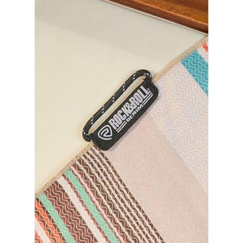 Rock &amp; Roll Stripe Micro Fiber Towel - Tan