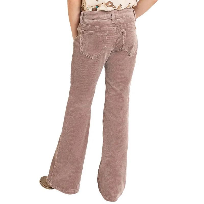 Rock &amp; Roll Girl's Corduroy Flare Jeans - Mauve