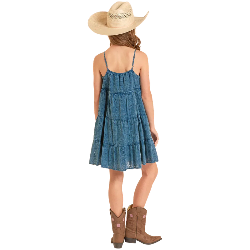 Rock &amp; Roll Girl's Eyelet Dress - Multiple Colours