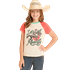 Rock &amp; Roll Girl's Let's Get Graphic Short Sleeve Tee Shirt - Natural